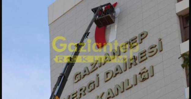 Gold krom kutu harf tabela montaj