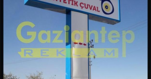 Güler sentetik çuval totem tabela