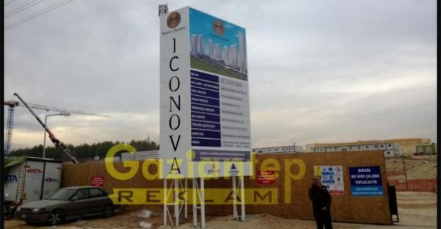İconova İnşaat Tabelası