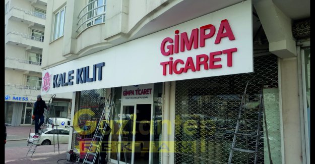Işıksız alüminyum kutu harf kompozit tabela