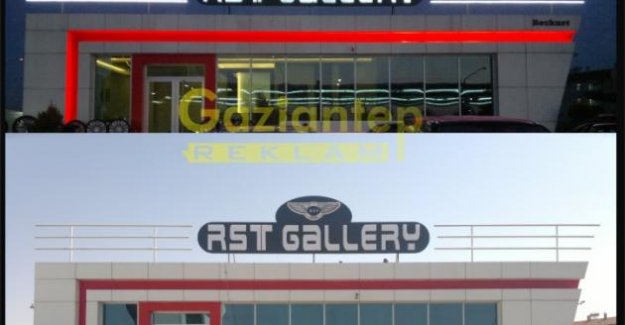 Led Aydınlatmalı Plegsiglas Çatı Tabelası