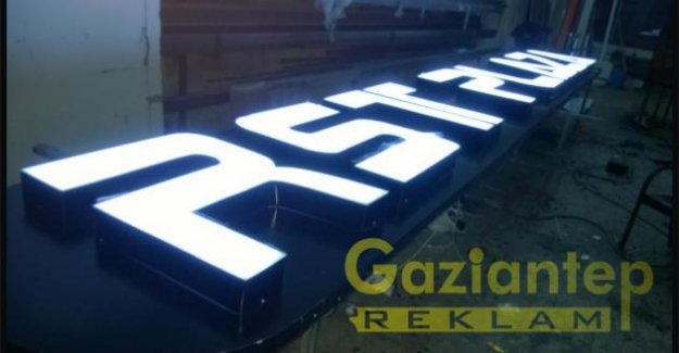 Led aydınlatmalı pleksiglas kutu harf tabela