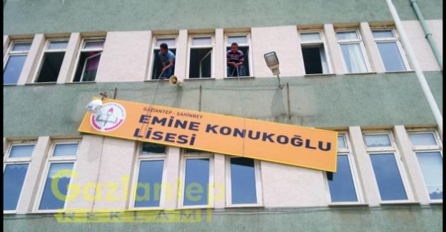 Okul tabelası montajı