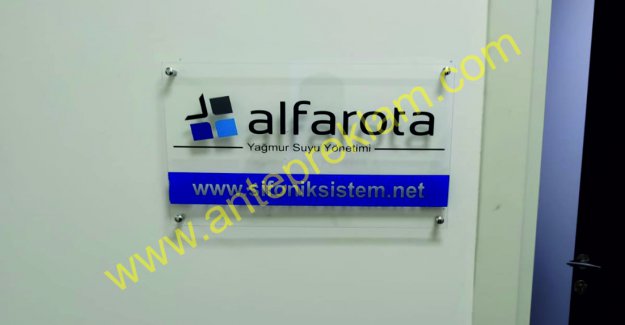 Pleksiglas şeffaf büro levhası