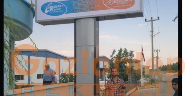 Rakam halı ışıklı totem tabela