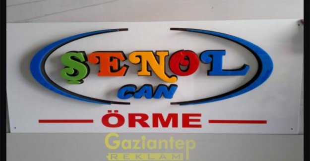 Strafor + Plegsiglas harf tabela