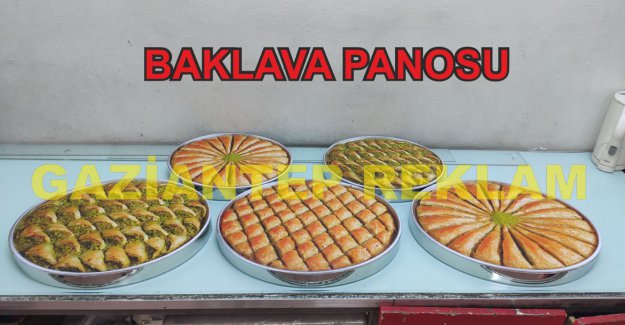 Tepside baklava reklamı