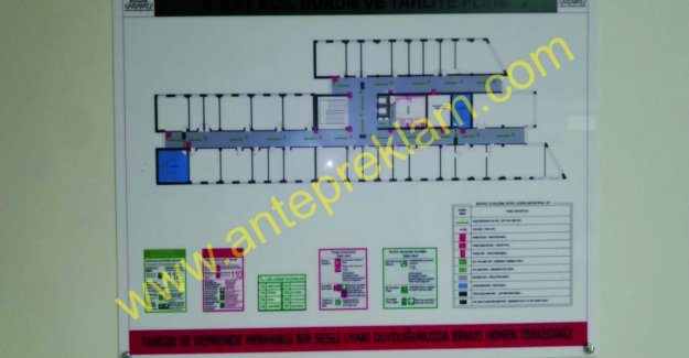 Uv baskılı kat planı