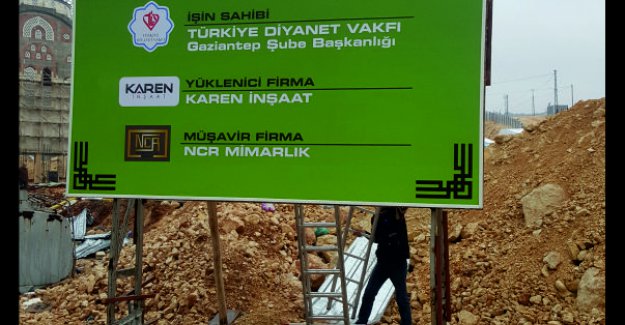 Vinil inşaat tabelası
